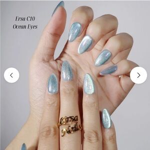 *Unopened* Brand New Ersa Nails C10 Ocean Eyes Press On Nails Full Set